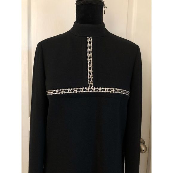 VTG CAPRIEL 100% Belgium Wool Midi Dress - Picture 4 of 8